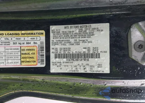 2015 Ford Mustang Ecoboost Premium z USA, uszkodzony, nr VIN 1FATP8UH8F5419030